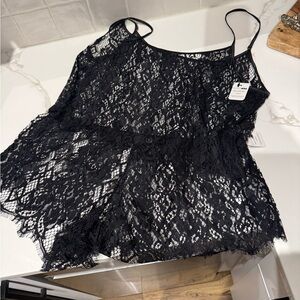 Fashion Nova Black Lace Set